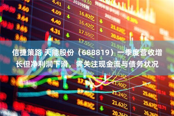 信捷策路 天能股份（688819）一季度营收增长但净利润下滑，需关注现金流与债务状况